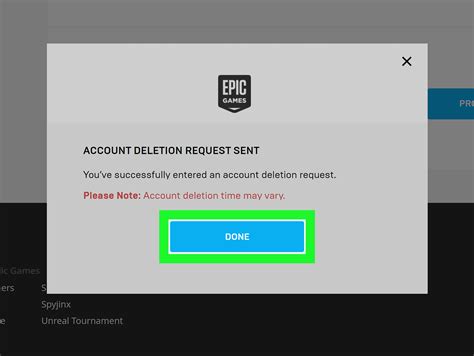 Can you delete an Epic Games account?